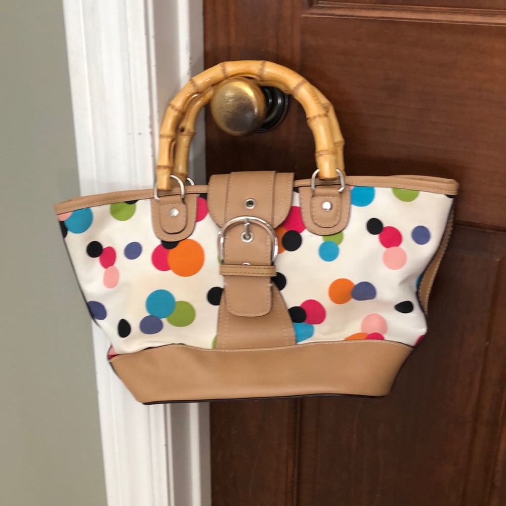 Nine West polka dotted purse